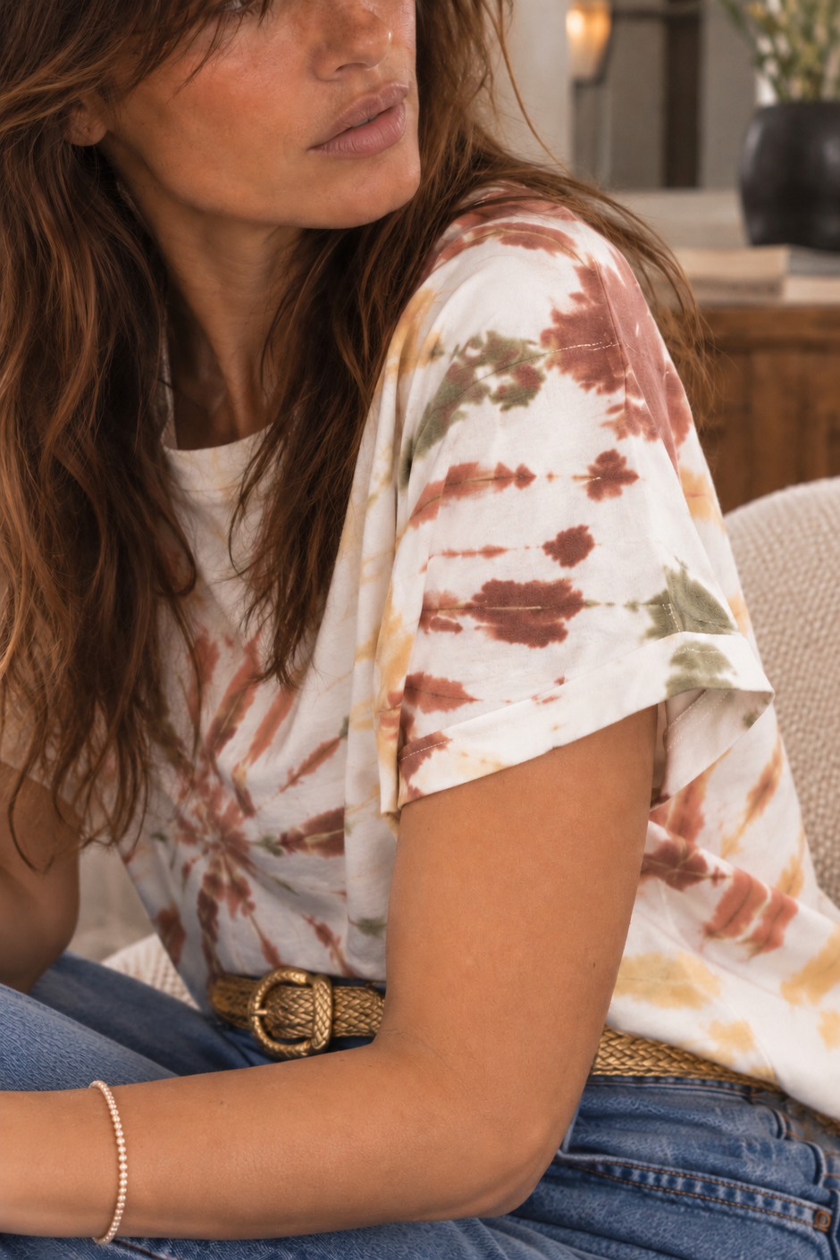 Tee Shirt Tye Dye Ivy Choco