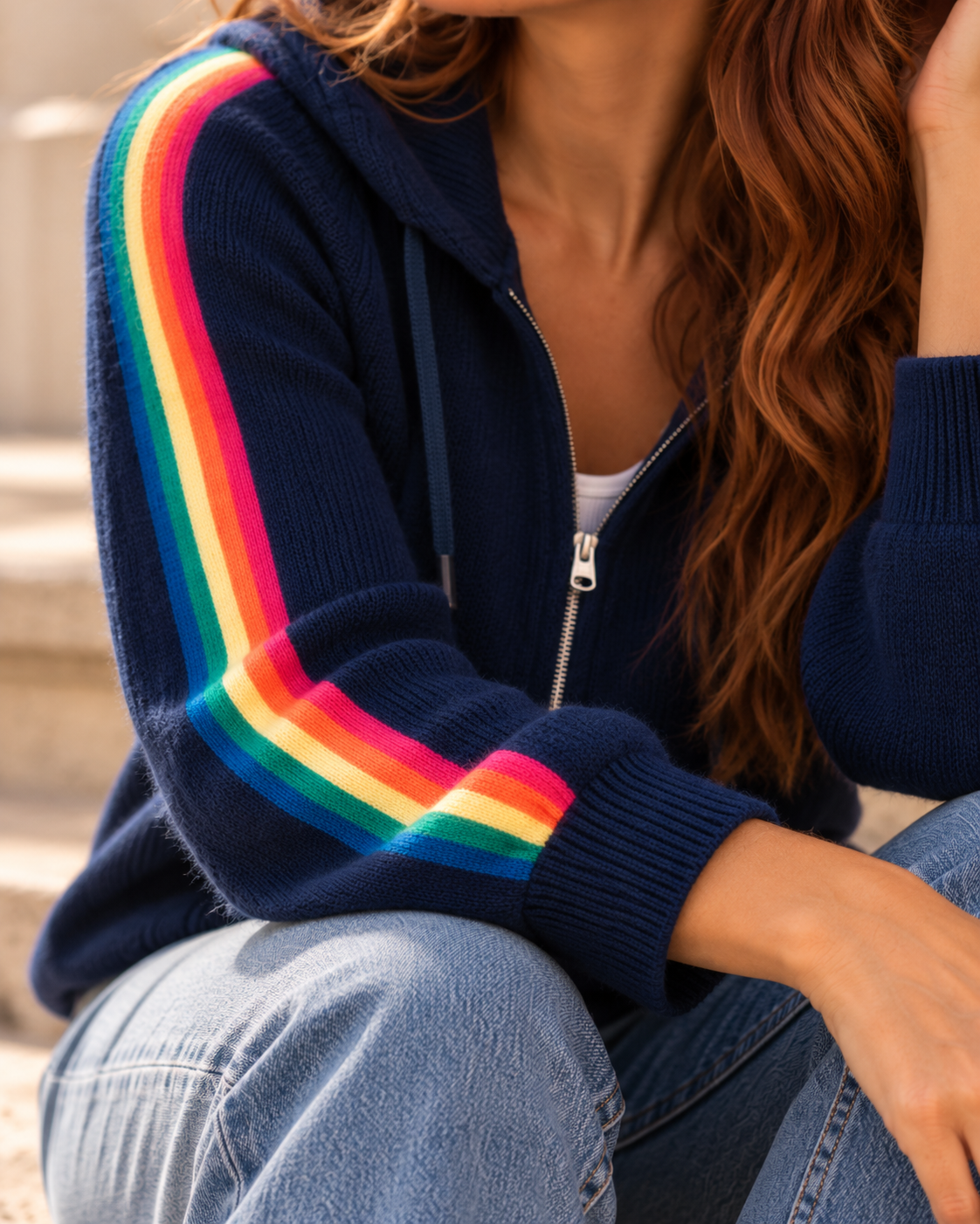 Pull Archie Capuche Marine