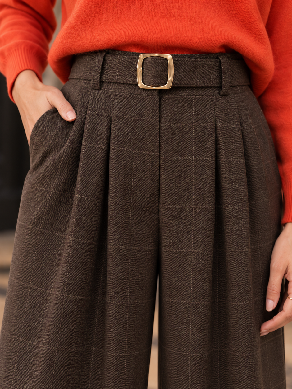 Pantalon Jacquard Choco