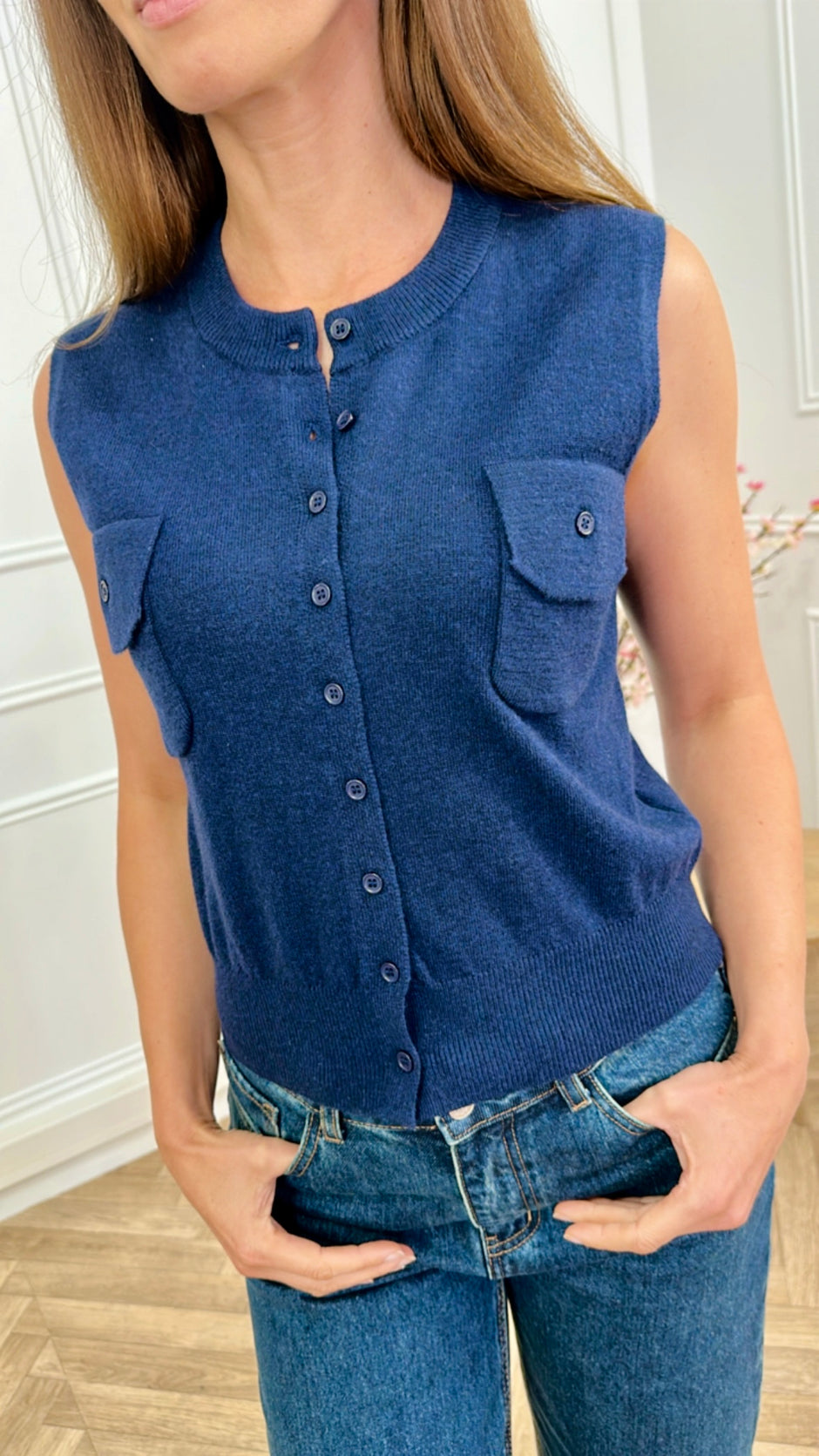 Débardeur Mondaine Marine