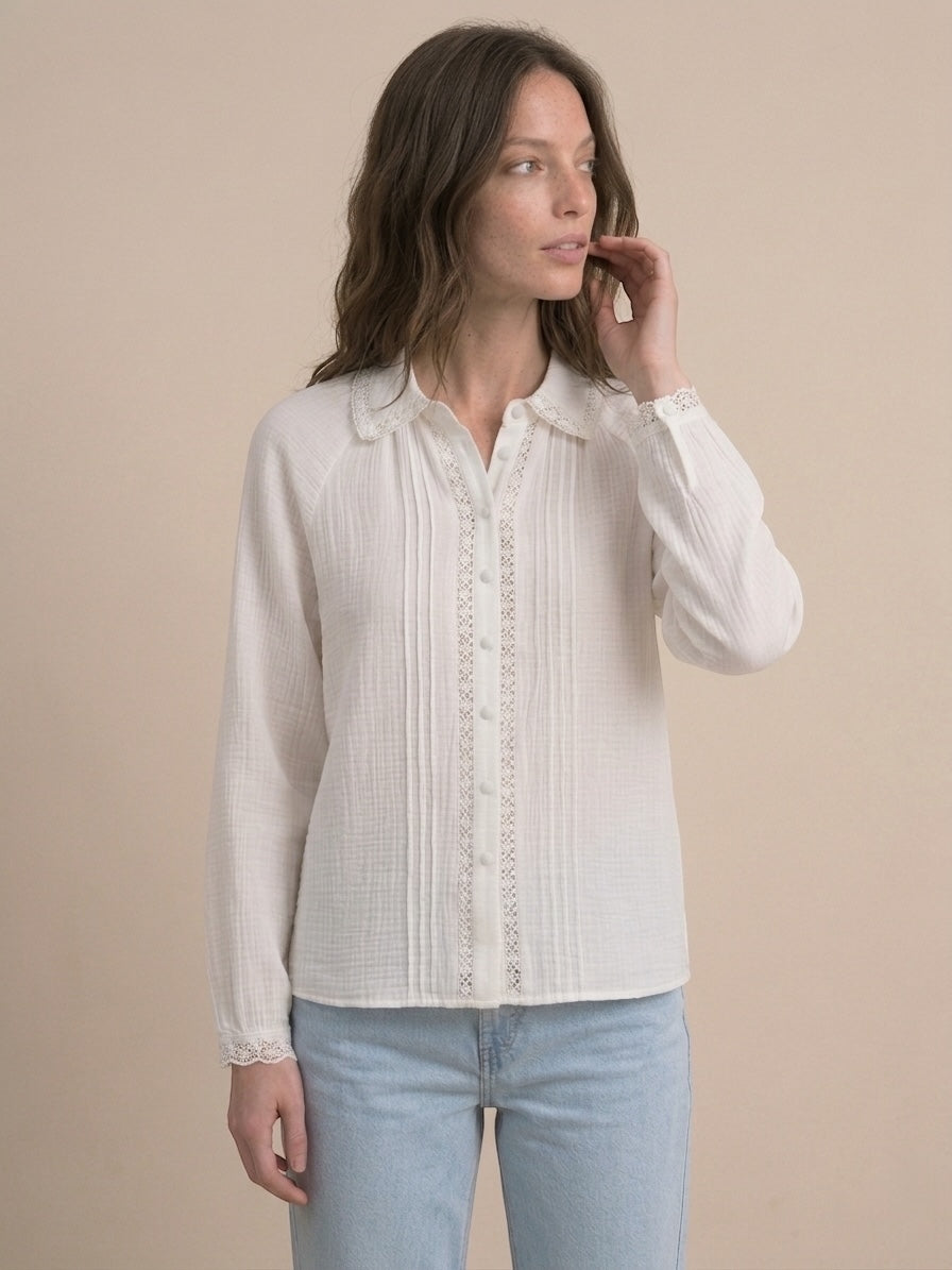 Chemisier Manuela Ecru