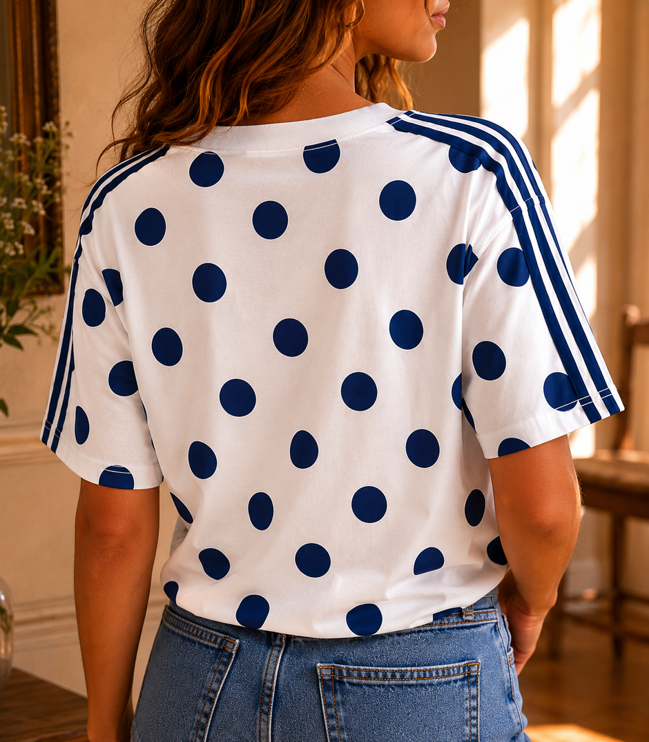 Tee Shirt Apolline Pois Marine