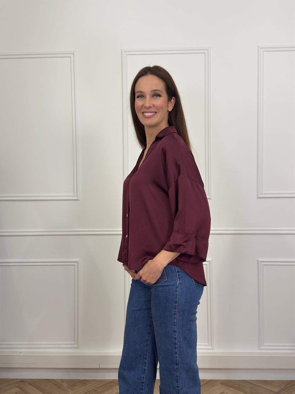 Chemise Alexandra Bordeaux