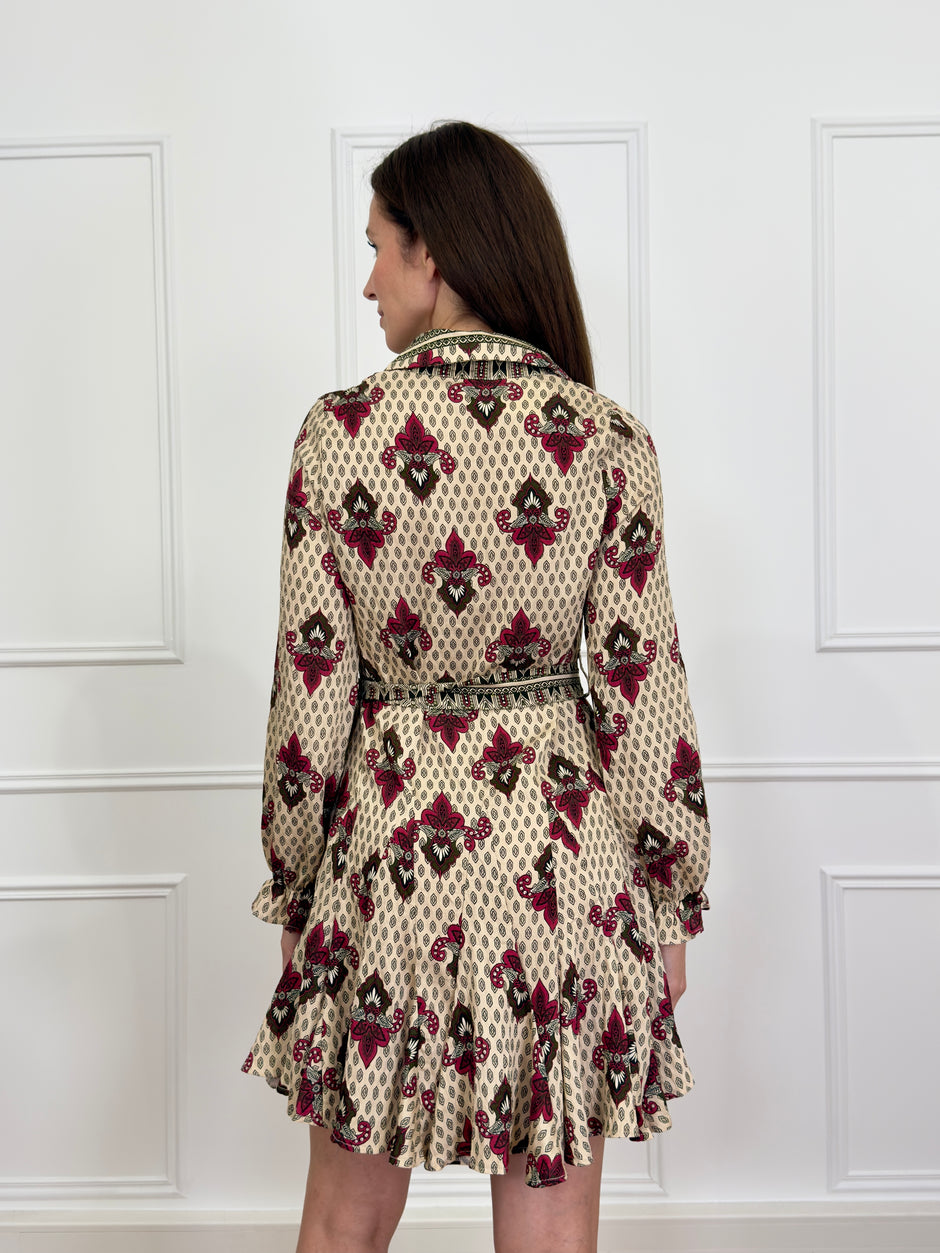 Robe Courte Astrée kaki