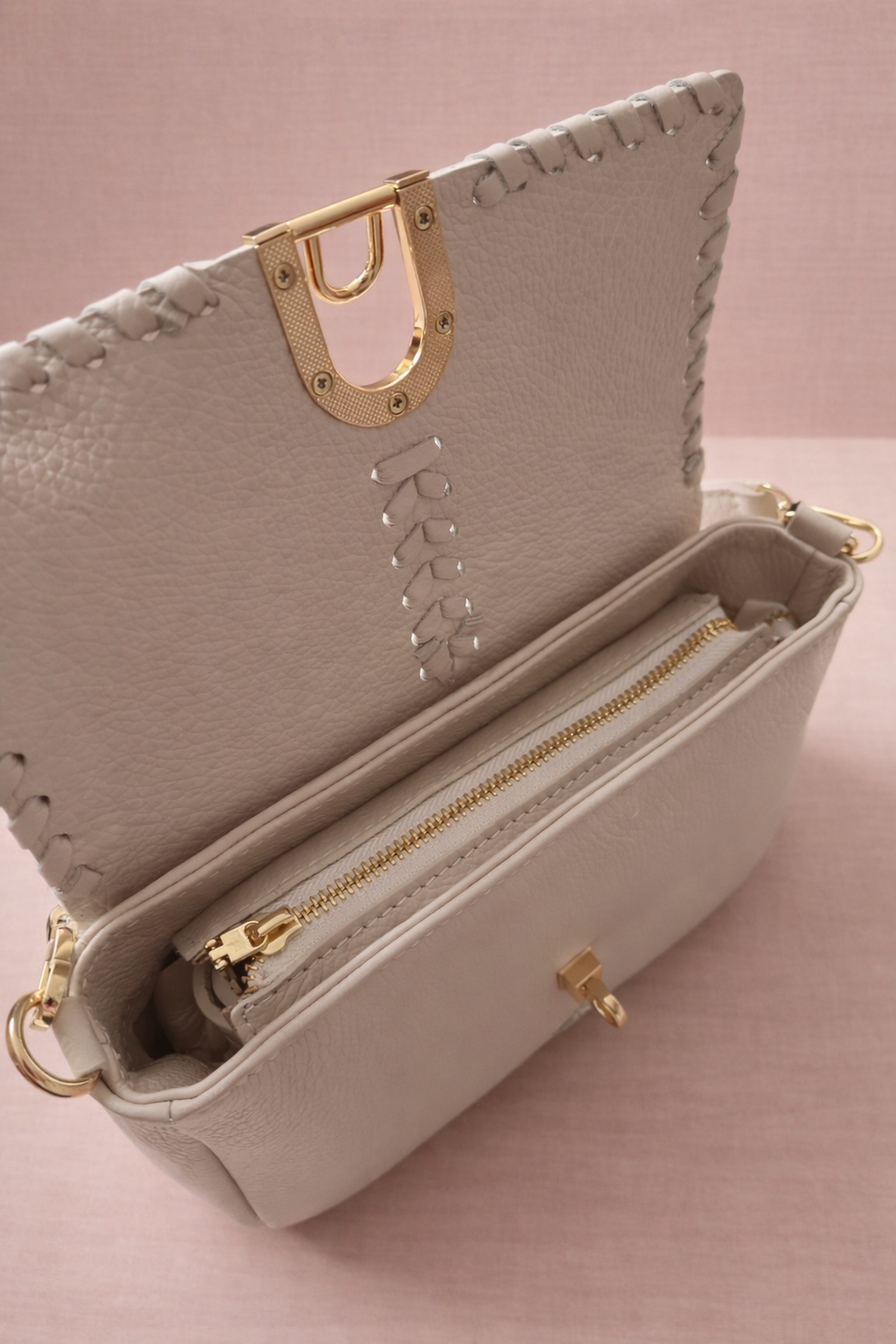 Sac Cuir Milie Beige