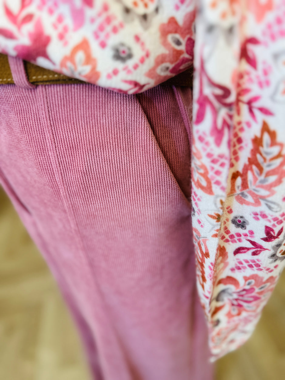 Pantalon Kate Corduroy Rose