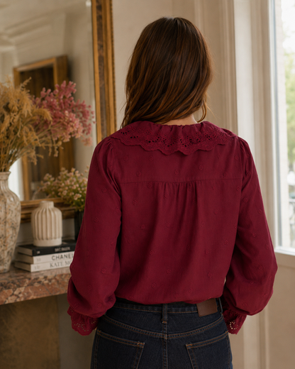 Blouse Doris Bordeaux