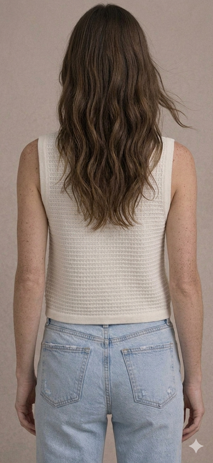 Gilet Mikala Sans manche Beige