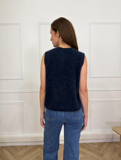 Gilet Aeli Alpaga Marine