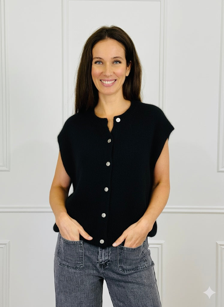 Gilet Aeli Alpaga Noir