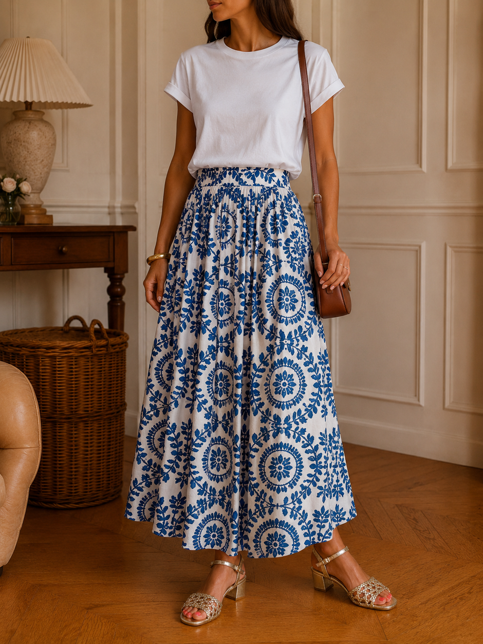 Jupe Talmina Bleue