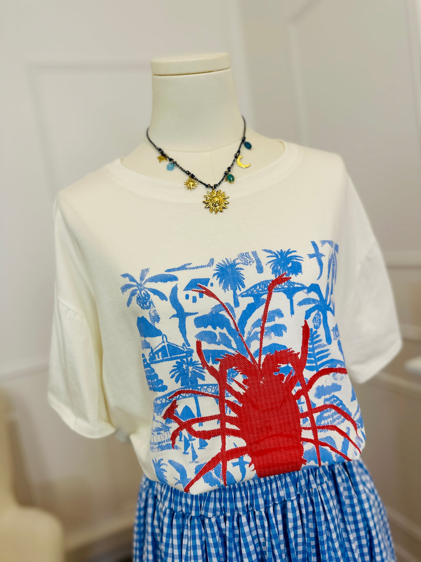 T shirt Homard bleu