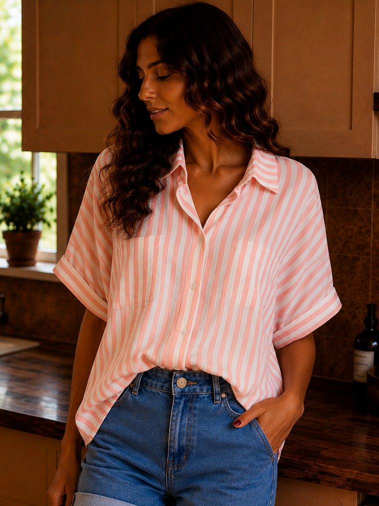 Chemise Pinky Rayée