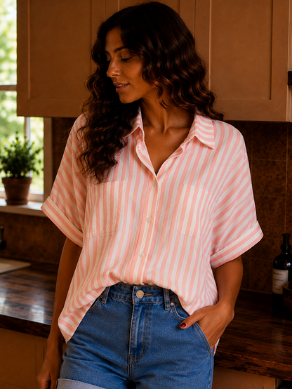 Chemise Pinky Rayée