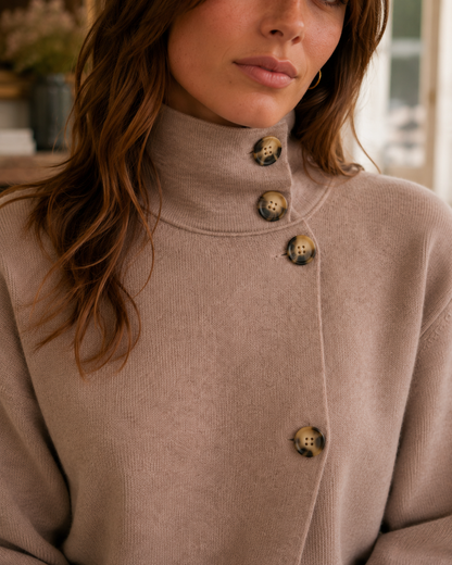 Gilet Isa Taupe