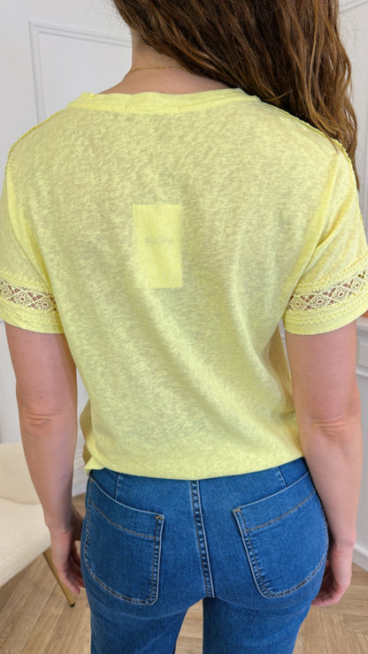 T shirt Marianna Jaune