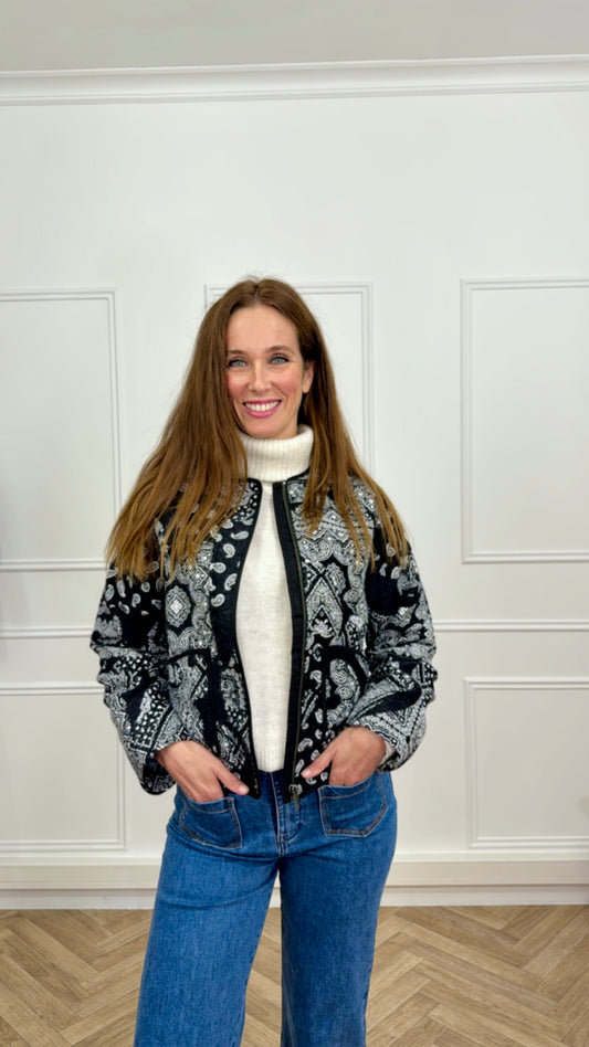 Veste Viola Imp Cachemire