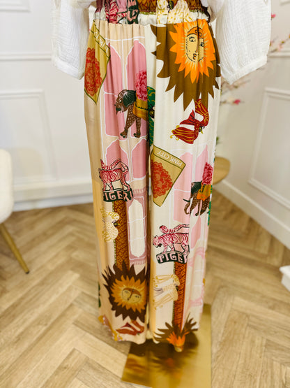 Pantalon Fluide Gaby Rose