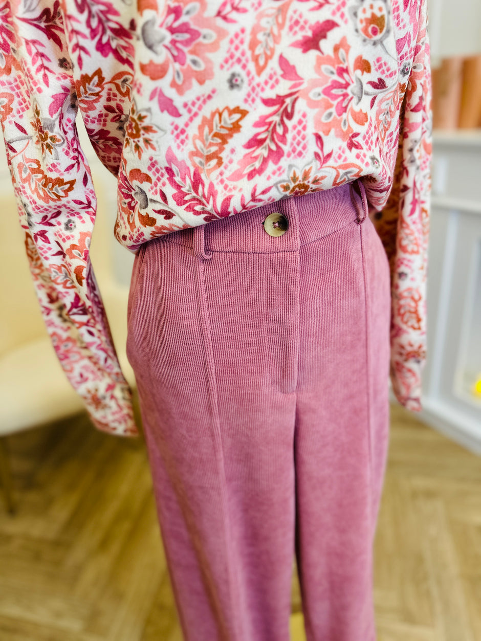 Pantalon Kate Corduroy Rose