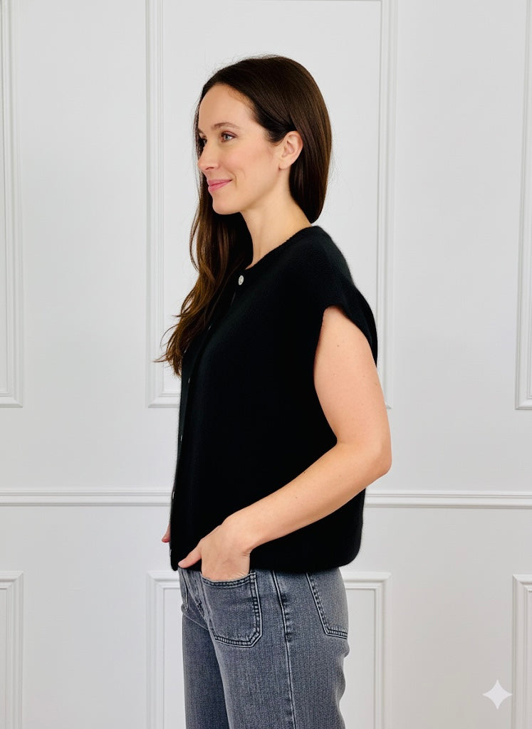 Gilet Aeli Alpaga Noir