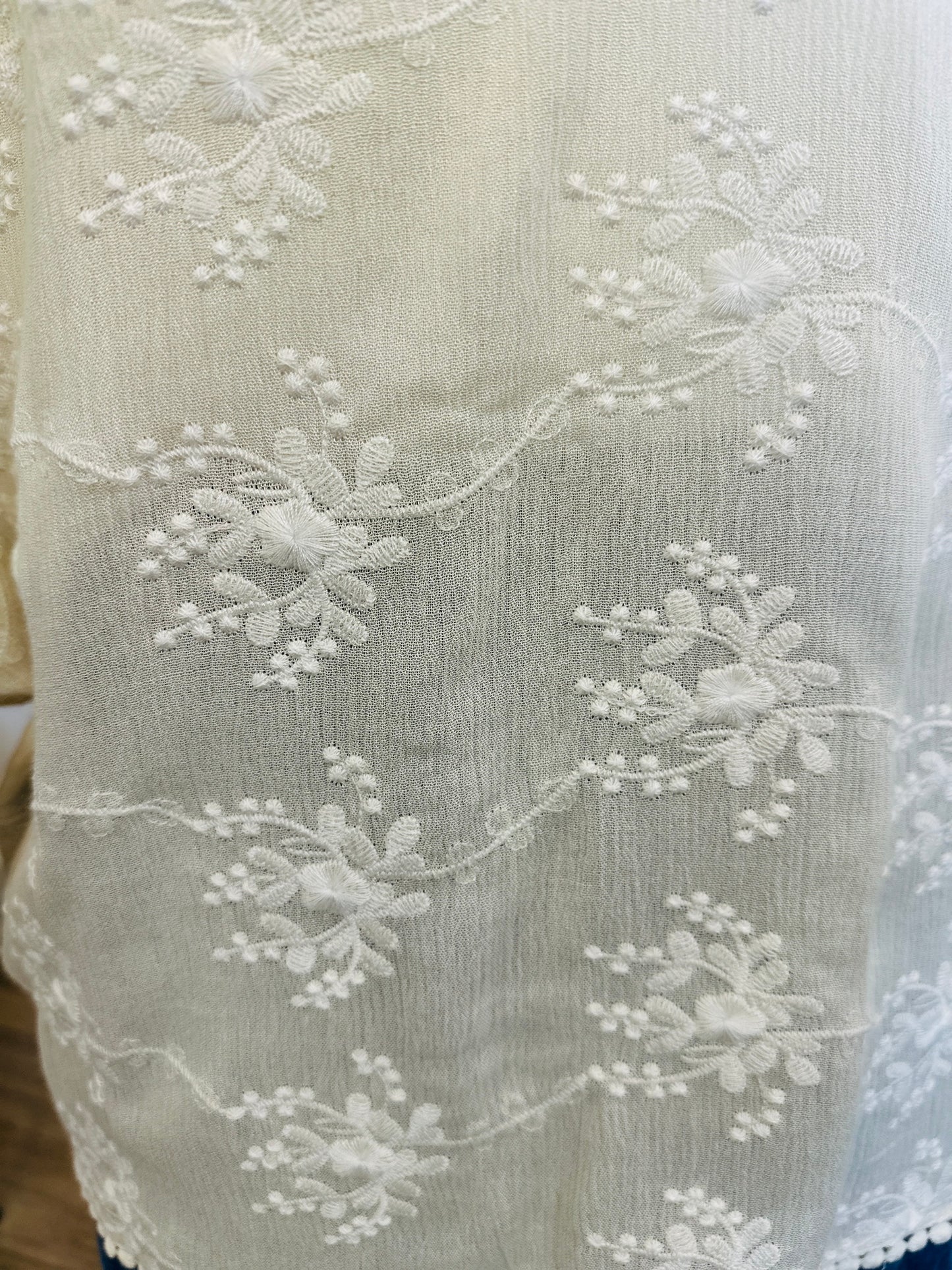 Blouse Element Broderie Ecru