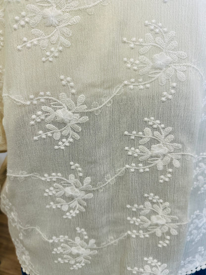 Blouse Element Broderie Ecru