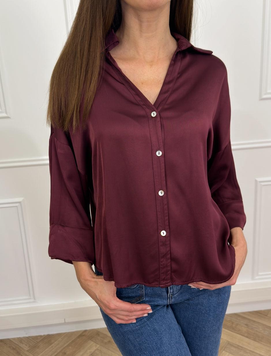 Chemise Alexandra Bordeaux