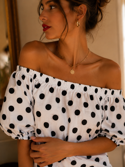 Top Nadi Pois Blanc