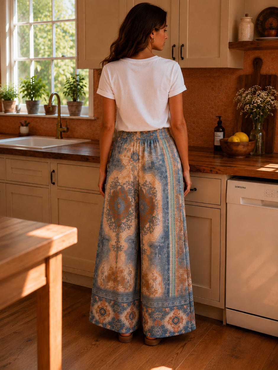 Pantalon Xena Bleu