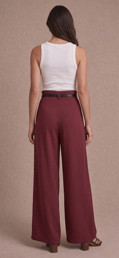 Pantalon Adelia Bordeaux