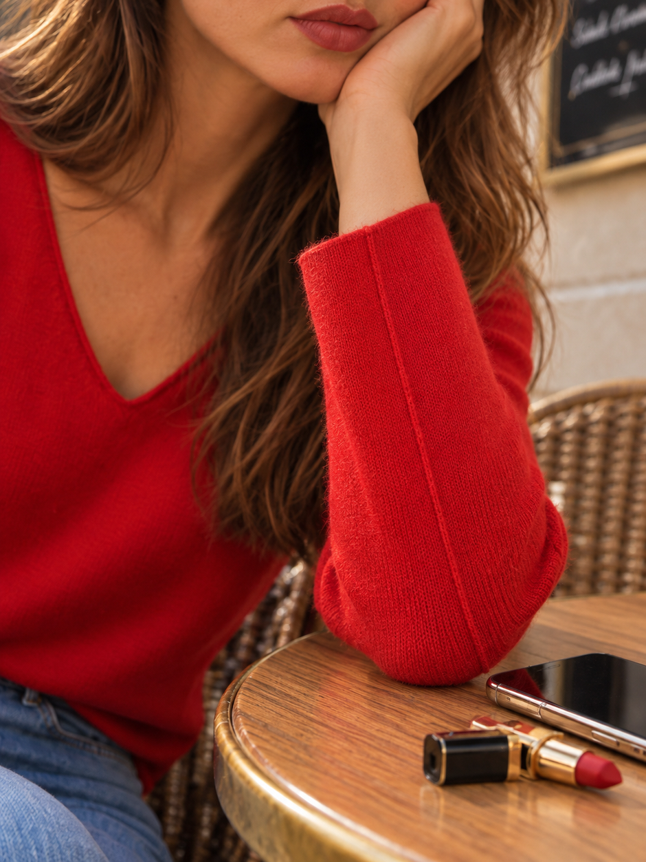 Pull Irene Rouge