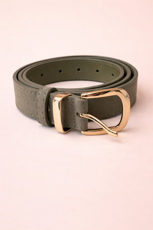 Ceinture Cuir Fanny Verte