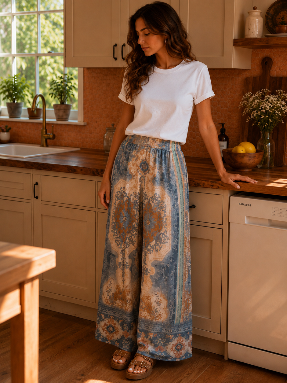 Pantalon Xena Bleu