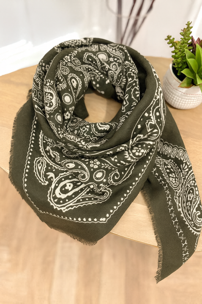 Foulard Adélice Kaki