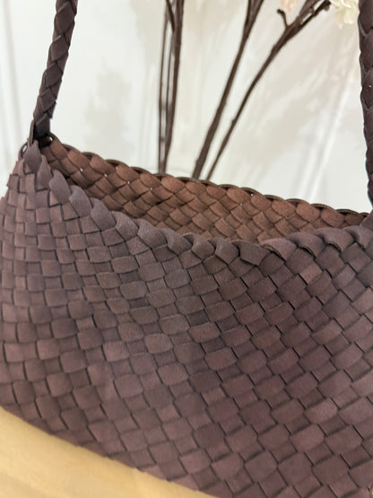 Sac Elaine Tressé Choco
