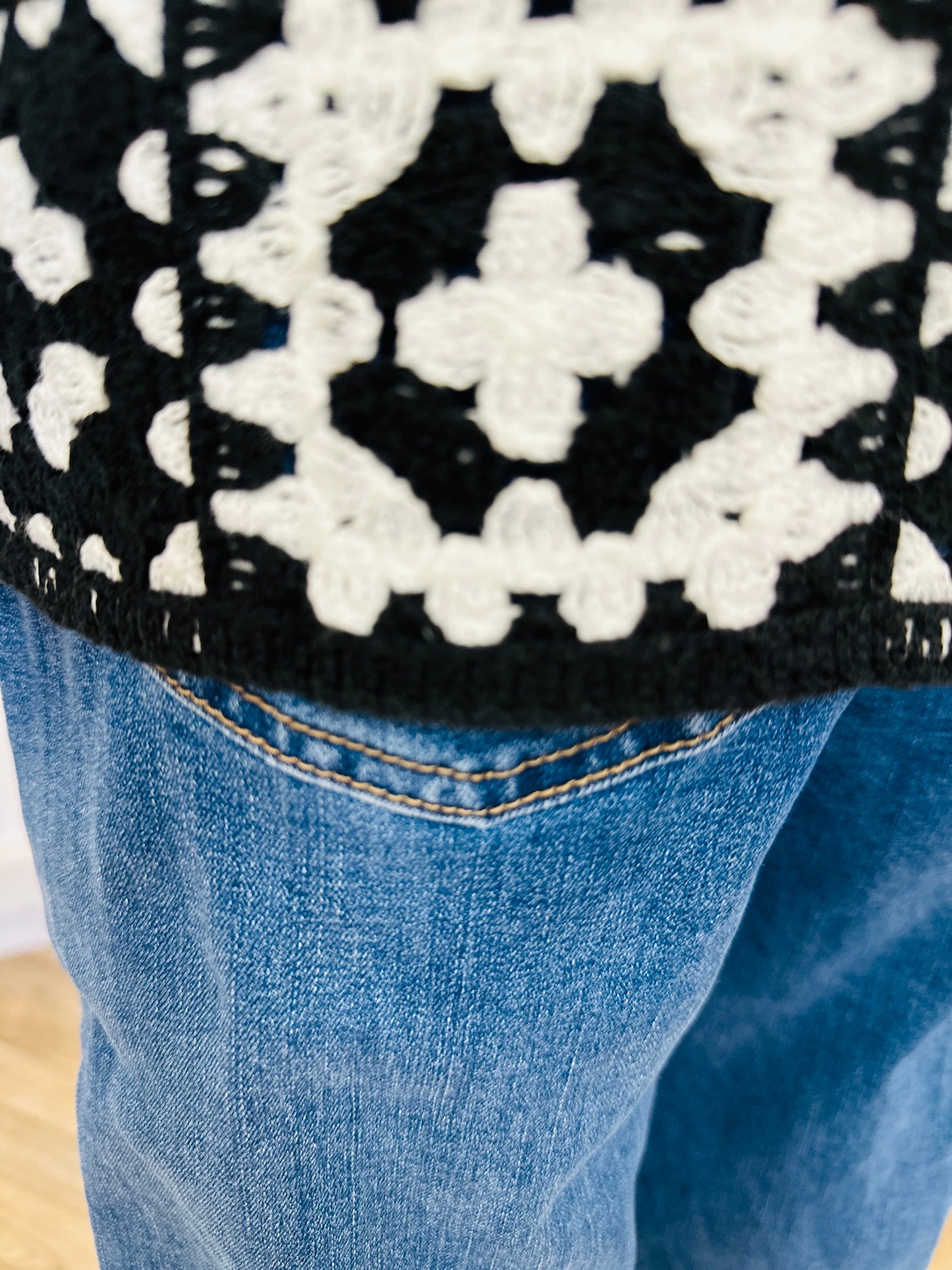 Veste Bandie Noire et Blanche