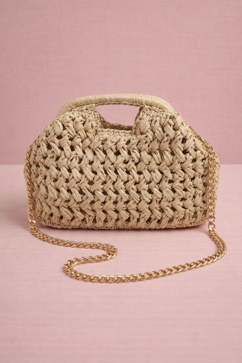 Sac Rafia Lunelle Ecru