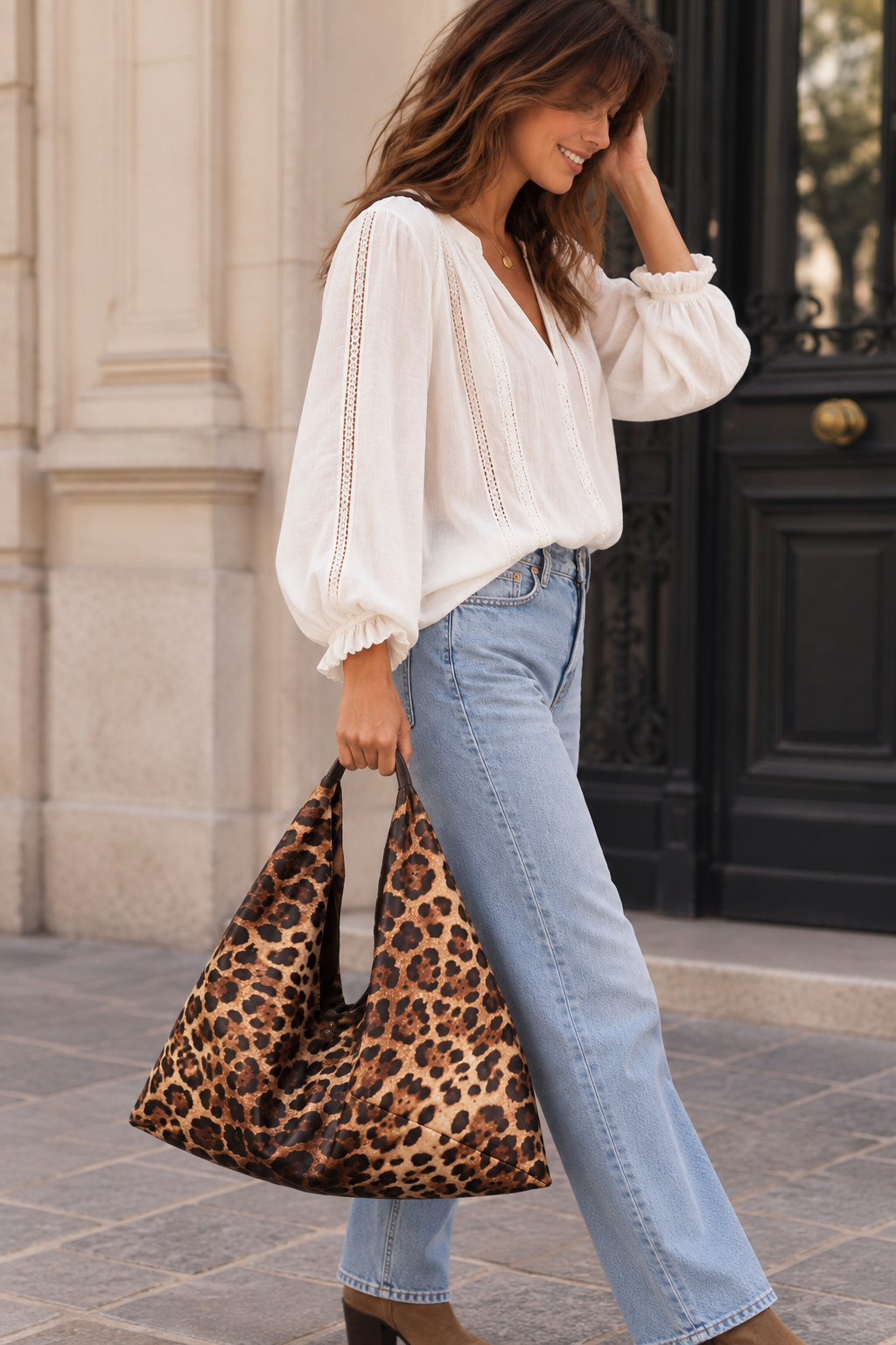 Cabas Sybil Léopard