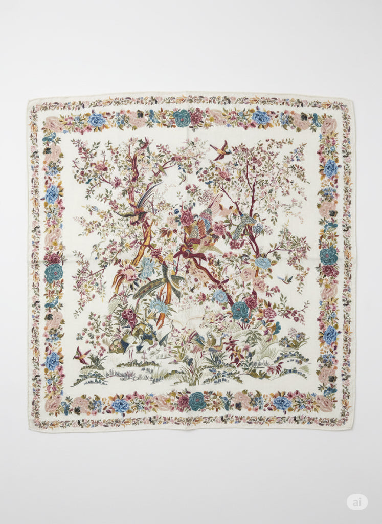 Carré Aurelia Bordeaux Fleuri