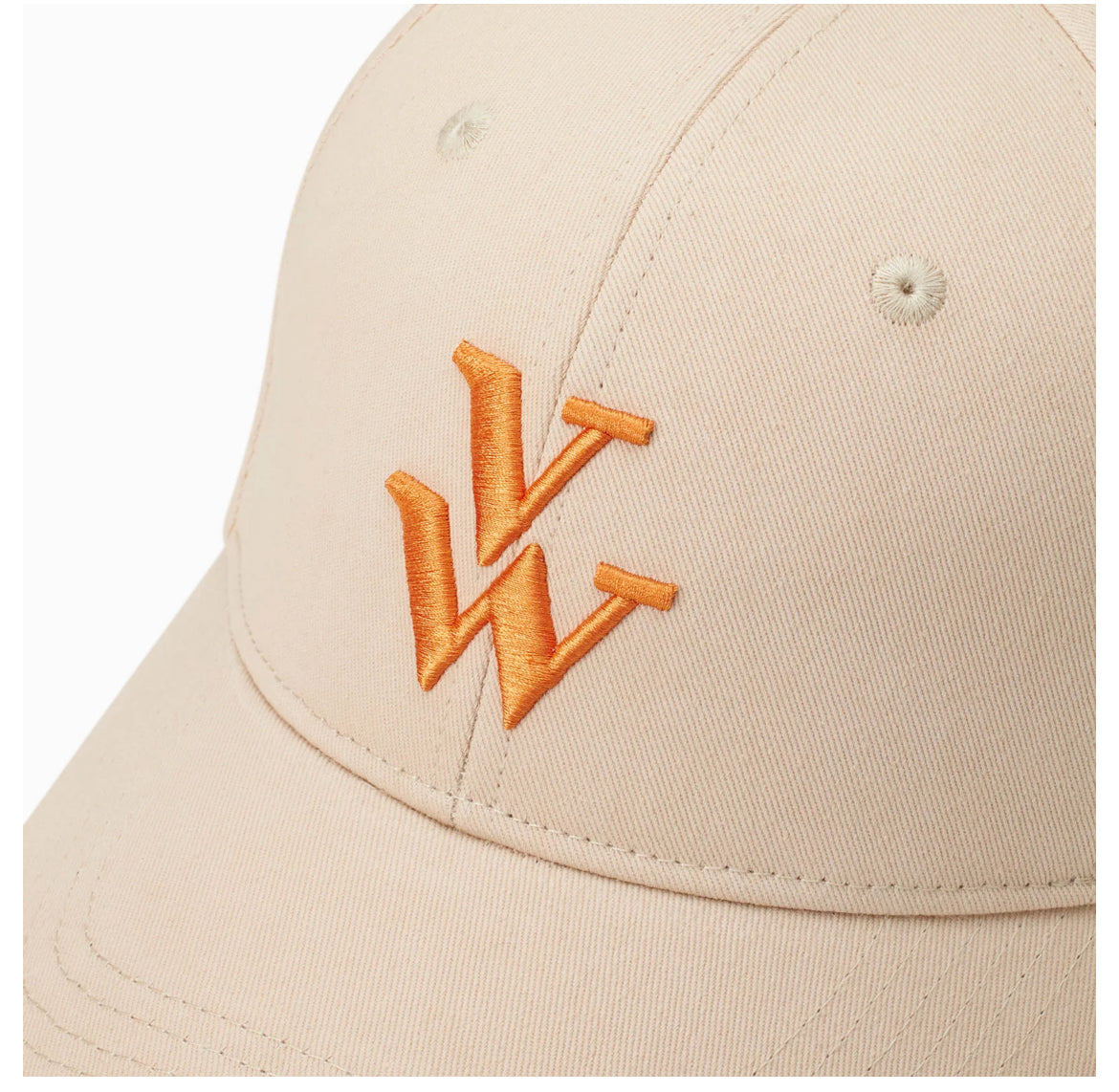 Casquette Clem Beige et Orange à Monogramme Brodé