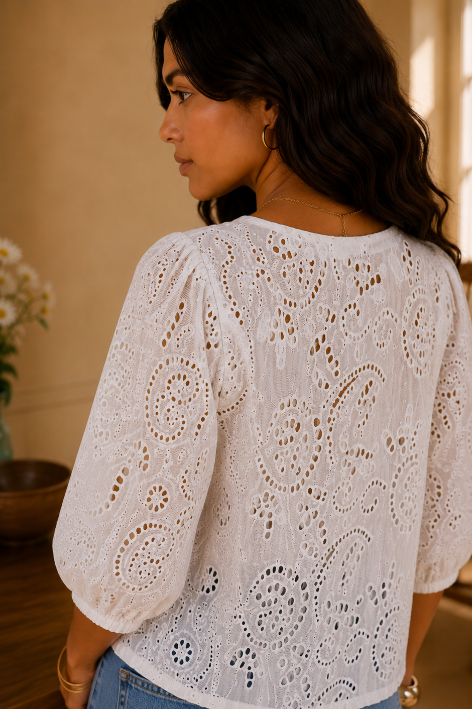 Blouse Elena Ecrue