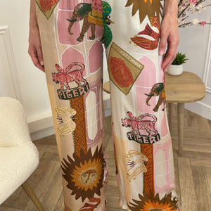 Pantalon Fluide Gaby Rose