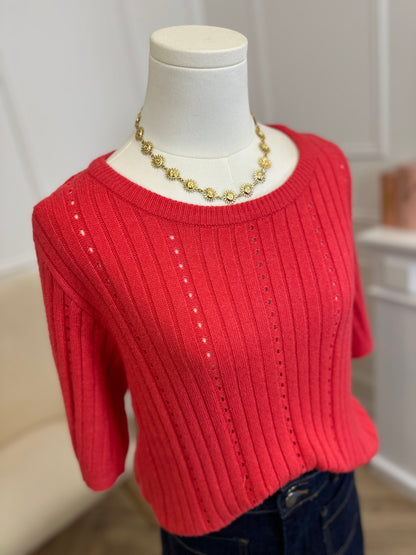 Pull Sella Rose Coquelicot