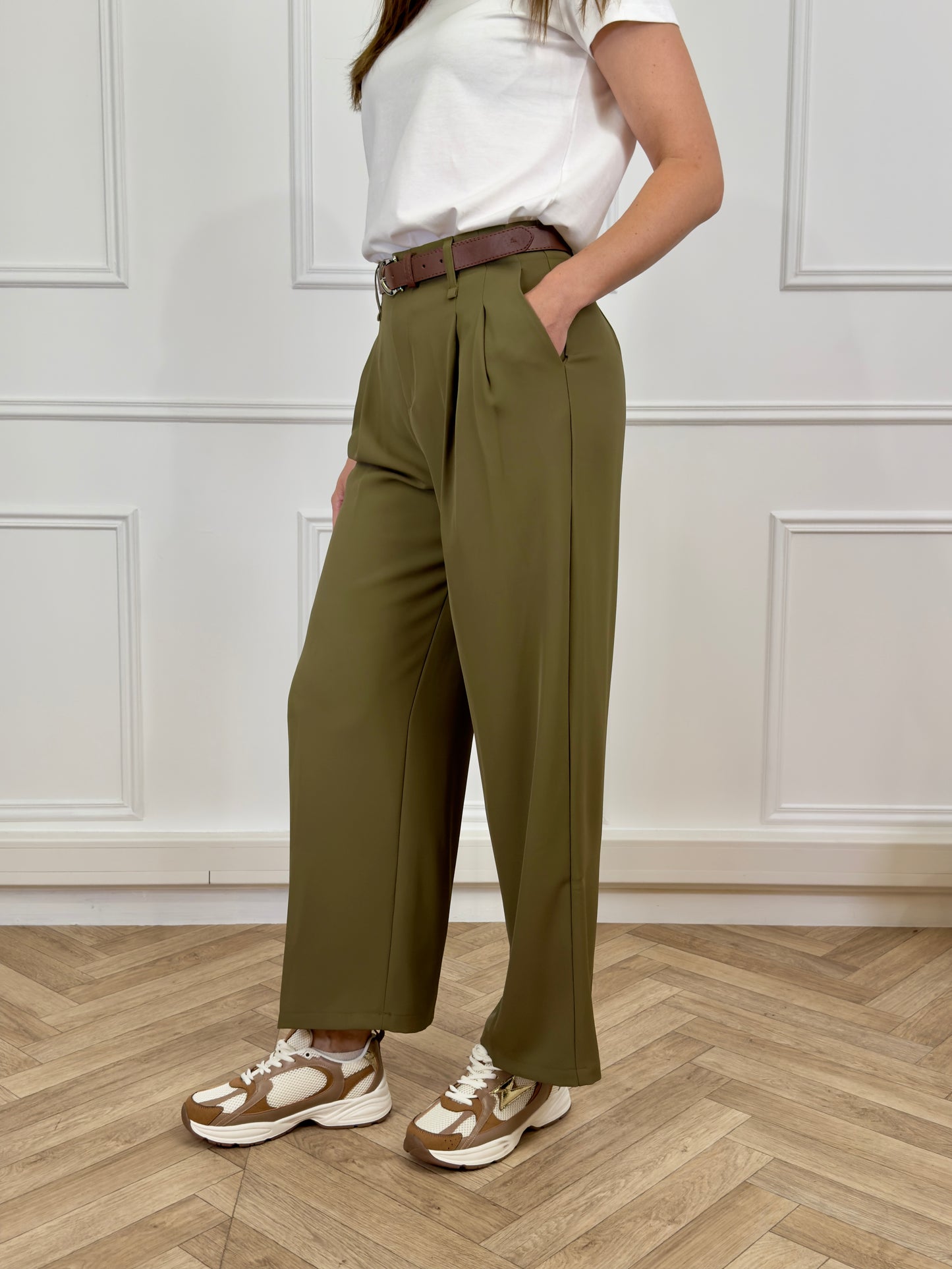 Pantalon Maelia Kaki