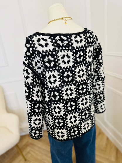 Veste Bandie Noire et Blanche