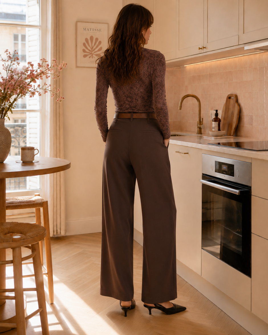 Pantalon Maelia Choco