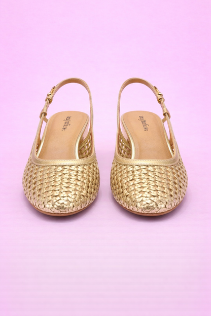 Babies à talon Pam Or