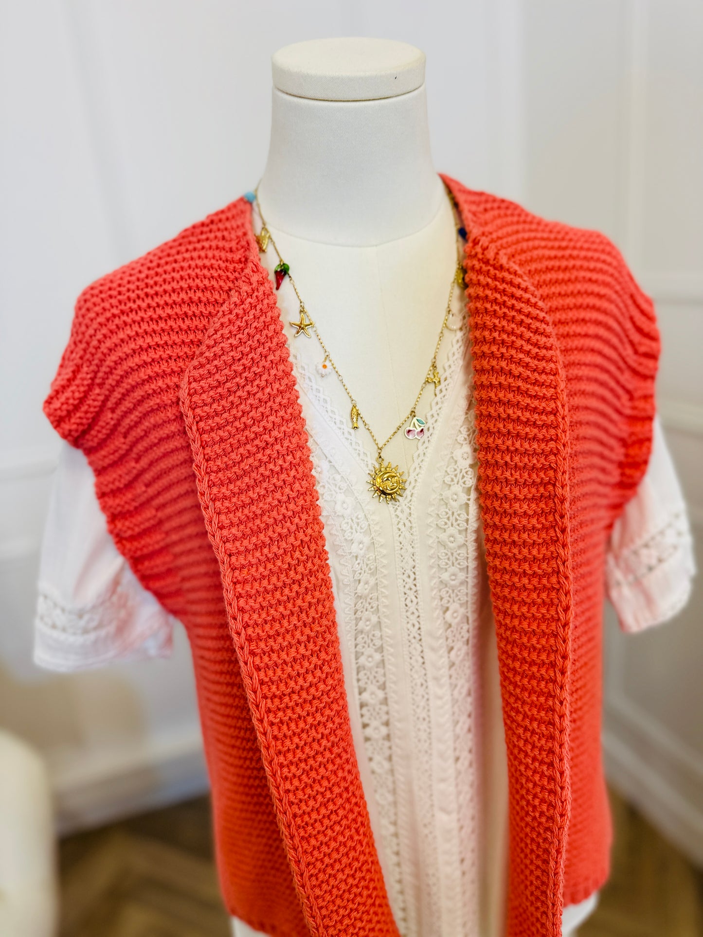 Gilet Cathleen Corail