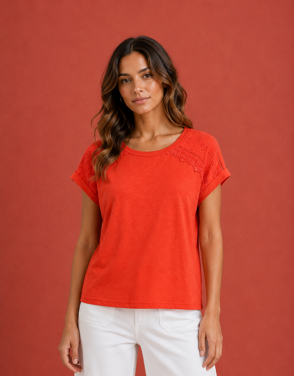 T shirt Layla Corail