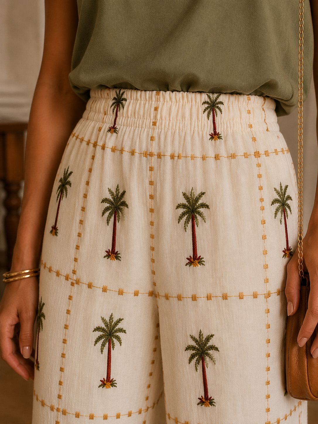 Pantalon Palmier Beige